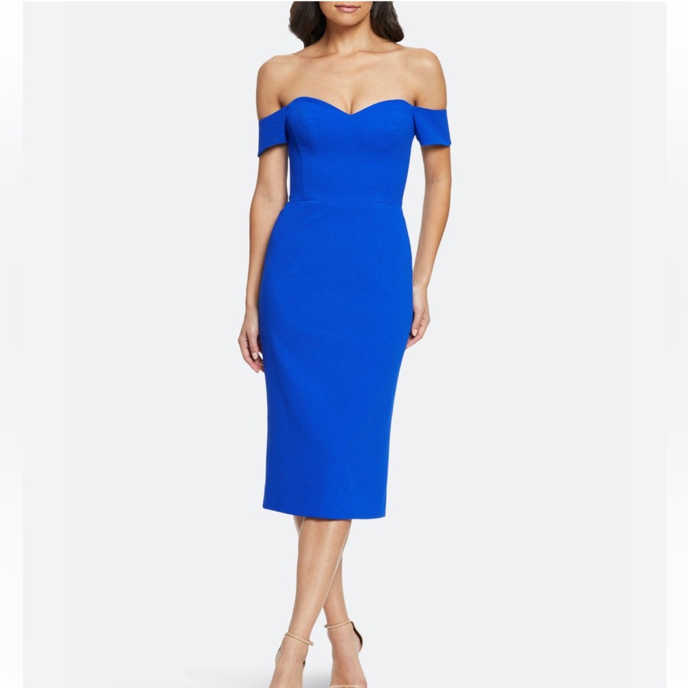 Dress The Population Bailey Dress In Electric Blue Size XL